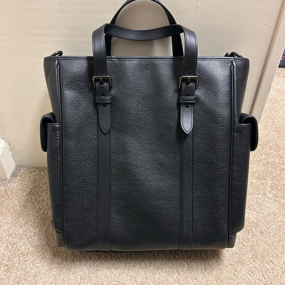 Coach Black Leather Briefcase with Structured Design - Picture 2 of 7